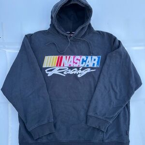 Nascar Black Hoodie with Multicolor Logo XXL